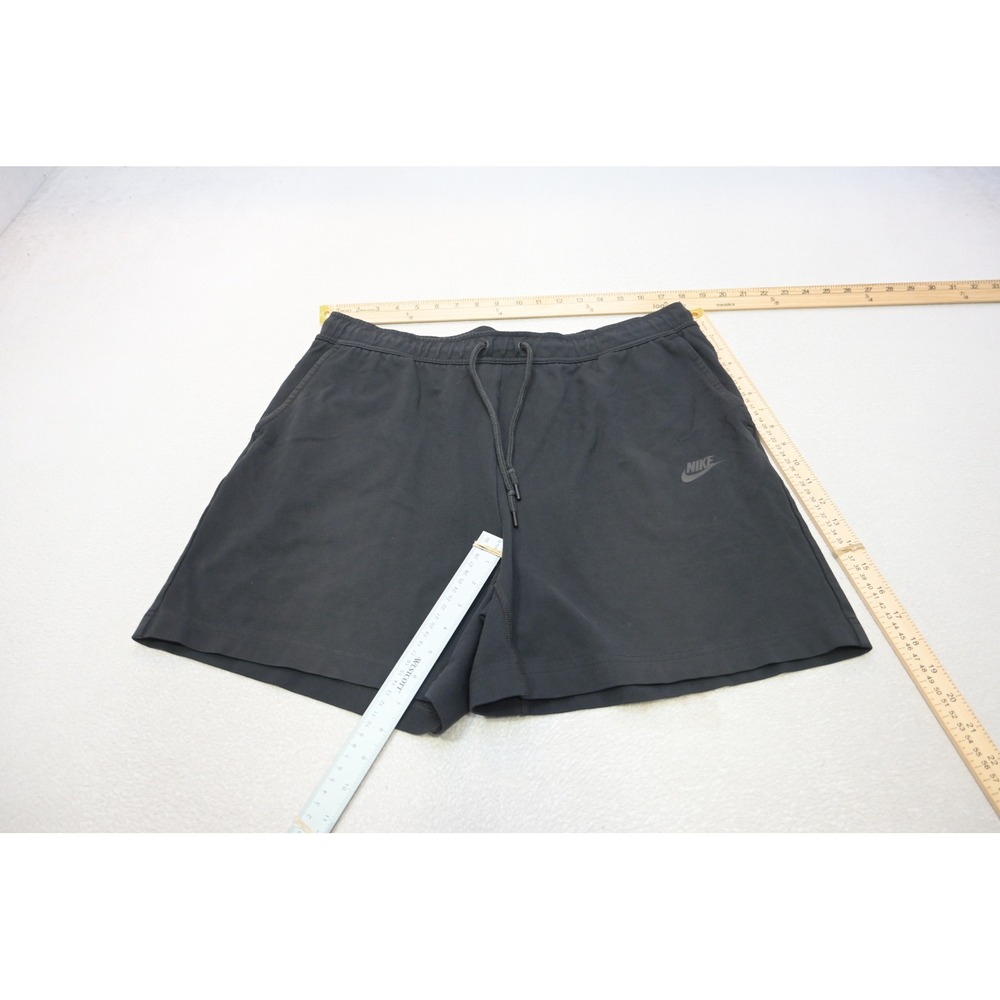 Nike Jogger Cotton Blend Shorts Mens XL Black Drawstring Trainers Excellent